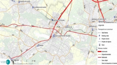 Fontenay-Le-Fleury (78)- Elaboration d'un plan des circulations douces