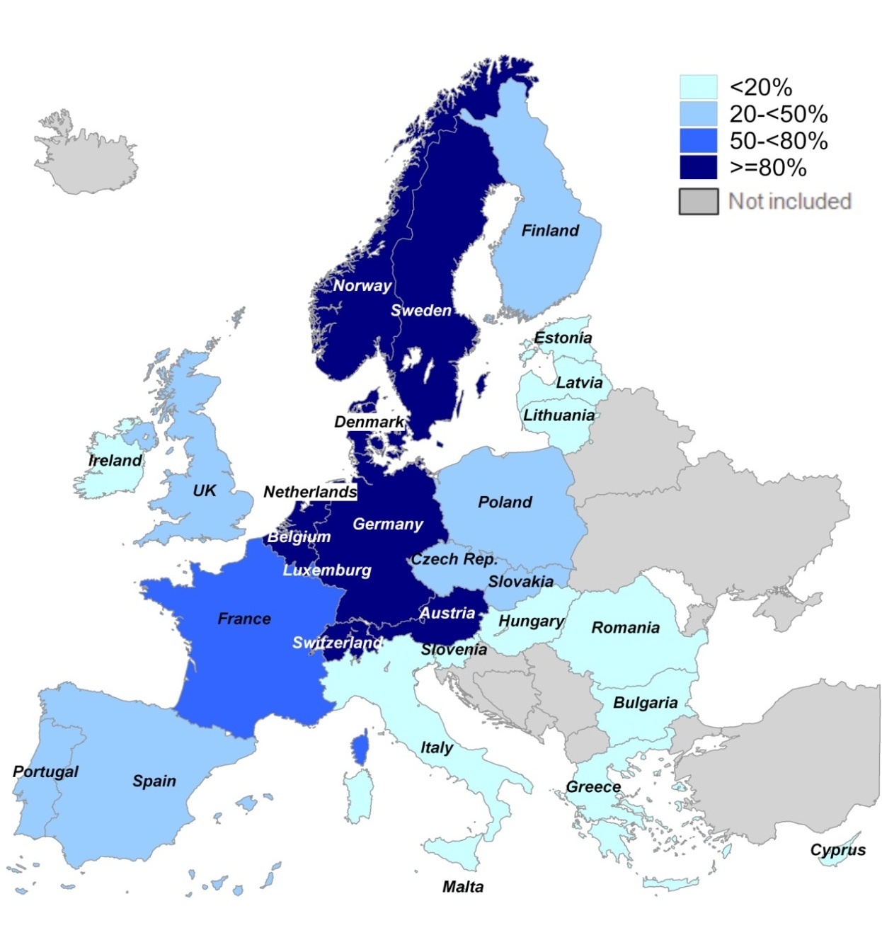 Valorisation des déchets plastiques du BTP en Europe (Source : PlasticsEurope)