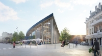 Construction de la nouvelle halle de marché de Nogent-Sur-Marne (77)